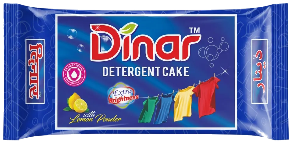 Dinar Detergent Cake 200 g pack with lemon powder